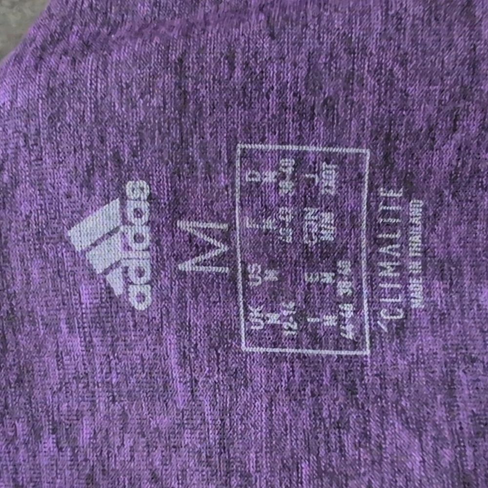 Adidas Heathered Purple Razorback Tank Top - Picture 4 of 5
